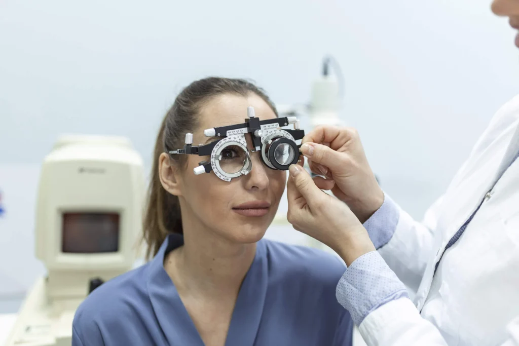 What is Contact lens eye exam