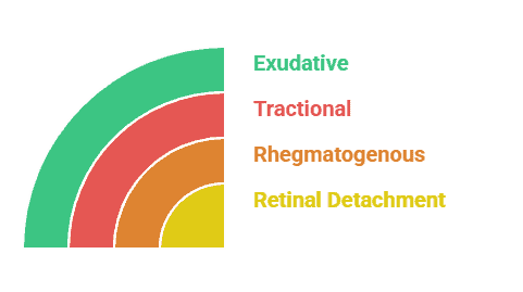 There are three types of retinal detachment
