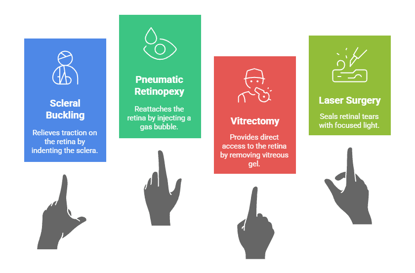 Treatment and Cure of Retinal Detachment