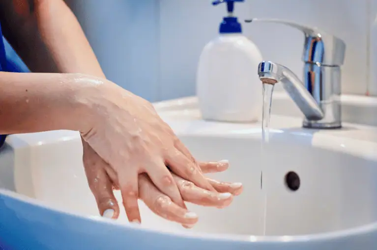 Wash Hands Thoroughly after Completing a Task