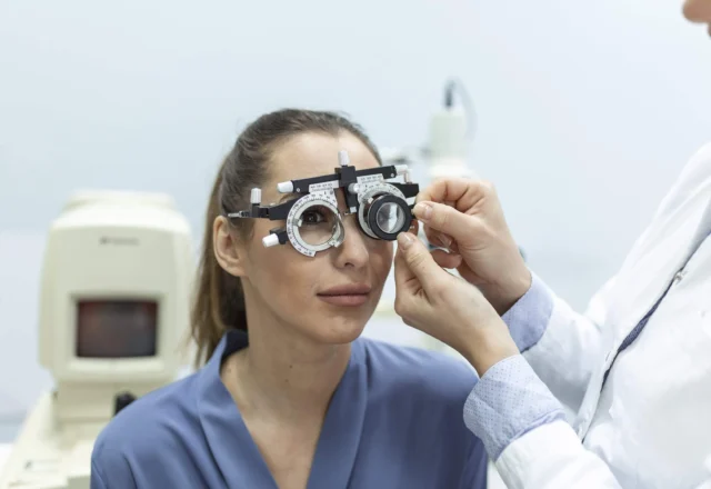 What is Contact lens eye exam