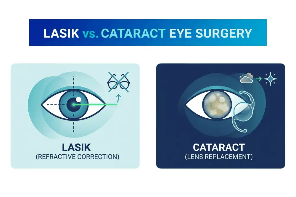 LASIK vs Cataract eye surgery